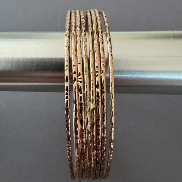 Gold Tone Bangle Set - Picture 4 of 4